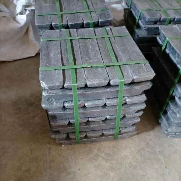High Purity Lead Ingots Stacked on Pallet